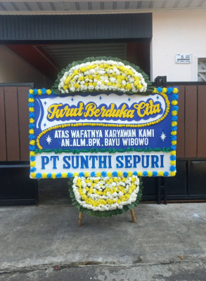 Papan Bunga Duka di Bojonggambir